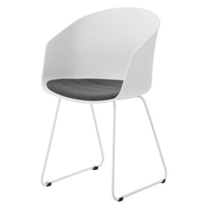 Stílusos szék Almanzo fehér / szürke