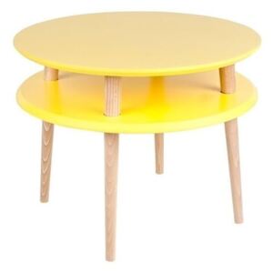 UFO sárga dohányzóasztal, Ø 57 cm - Ragaba