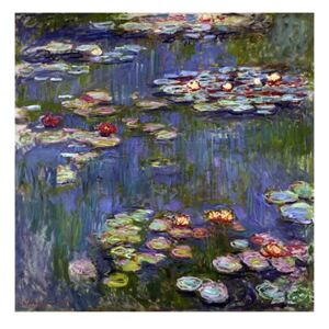 Claude Monet festmény - Water Lilies 3, 70 x 70 cm