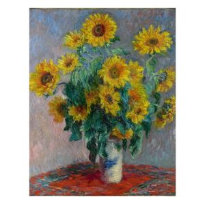 Claude Monet festmény - Bouquet of Sunflowers, 50 x 40 cm