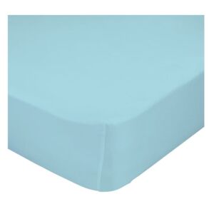 Kék elasztikus lepedő 100% pamutból, 60 x 120 cm - Baleno