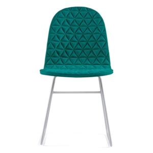 Mannequin V Triangle türkizkék szék, fém lábakkal - Iker