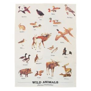 Wild Animals Multi pamut törlőkendő 50 x 70 cm - Gift Republic