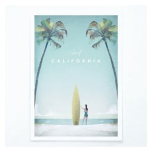 California plakát, A3 - Travelposter
