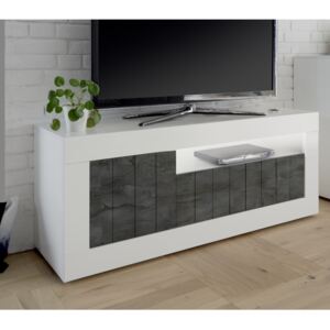 URBINO Fehér-Oxidált TV szekrény 3 ajtós 138cm