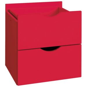 Kiera piros dupla fiók polchoz, 33 x 33 cm - Støraa