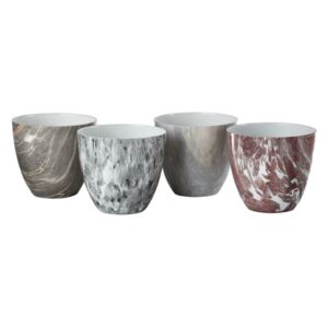 Marble 4 darabos porcelán gyertyatartó szett - pols potten