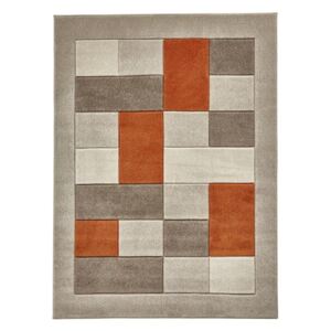 Matrix bézs-narancs szőnyeg, 60 x 120 cm - Think Rugs