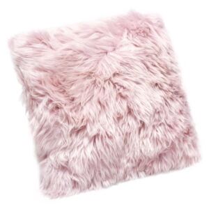 Sheepskin rózsaszín bárányszőrme párna, 30 x 30 cm - Royal Dream