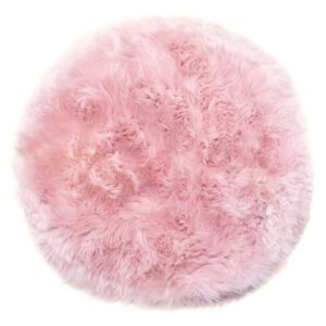 Zealand rózsaszín bárányszőrme szőnyeg, Ø 70 cm - Royal Dream