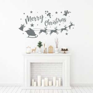 Falmatrica GLIX - Merry Christmas Santa I. 100 x 50 cm Szürke