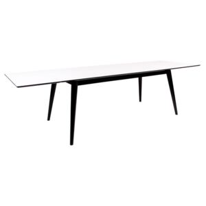 Széthúzható asztal Ronald 285, fekete / fehér