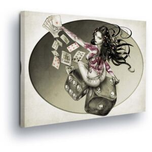 Vászonkép GLIX - Alchemy Woman and Cubes II 80x60 cm