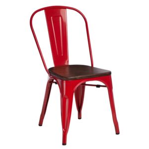 Paris Wood szék piros - dió