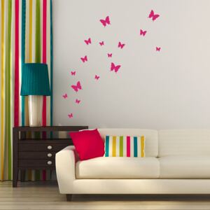 Falmatrica GLIX - Set of butterflies 95 x 10 cm Rózsaszín