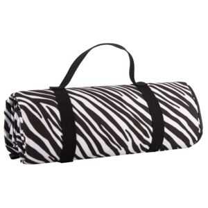 Zebra Stripes fekete-fehér piknik takaró, 150 x 140 cm - Navigate