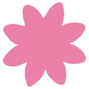 Falmatrica gyerekeknek Szép rózsaszín virágocska
