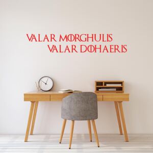 Falmatrica GLIX - Game of Thrones Valar Morghulis 60x10 cm Piros