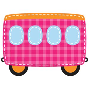 Falmatrica gyerekeknek Rózsaszín vagon