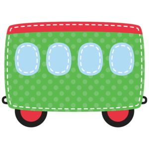 Falmatrica gyerekeknek Zöld vagon