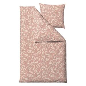Breeze Blush rózsaszín egyszemélyes pamutszatén ágynemű, 140 x 200 cm - Södahl