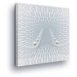Vászonkép GLIX - Abstract 3D White Track 40x40 cm