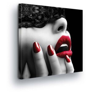 Vászonkép GLIX - Red Lips 40x40 cm