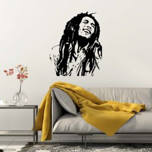 Falmatrica GLIX - Bob Marley 55 x 65 cm Fekete