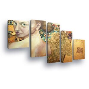 Vászonkép GLIX - Portrait of Women in Copper Tones 2 x 40x60 / 2 x 30x80 / 1 x 30x100 cm