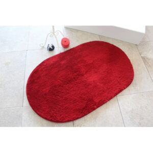Colors of Oval Oval Red fürdőszobaszőnyeg 60 x 100 cm