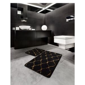 Infinity Black fürdőszobaszőnyeg 2 darabos szett