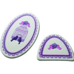 Birdcage Purple fürdőszobaszőnyeg 2 darabos szett
