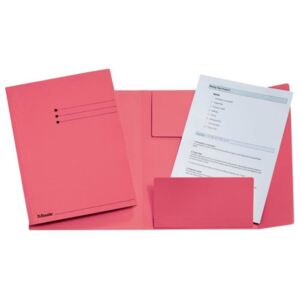 Pólyás dosszié, prespán, A4, ESSELTE, rózsaszín (E1033321)