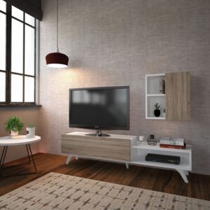 Milas sonoma-fehér tv szekrény
