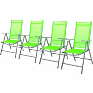 Kerti szék összecsukható GARTHEN 4 db - zöld