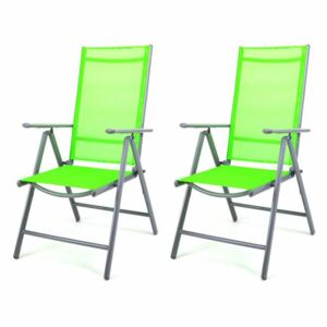 Kerti szék összecsukható GARTHEN 2 db - zöld