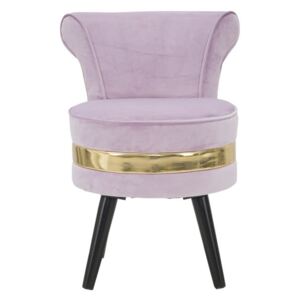Paris világos rózsaszín, párnázott fotel alacsony háttámlával - Mauro Ferretti
