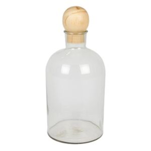 Moderna üveg fa golyóval, átlátszó üveg