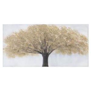 TREE II arany és barna vászon festmény