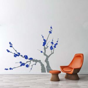 Falmatrica GLIX - Tree II. 90 x 100 cm Kék + szürke törzs