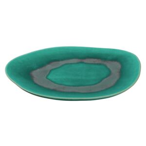 NOLI zöld desszertes-reggeliző tányér 23x17cm - Leonardo