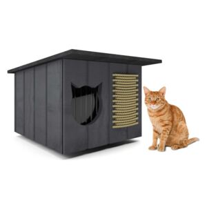 Chill lapostetős hőszigetelt Macskaház - szürke