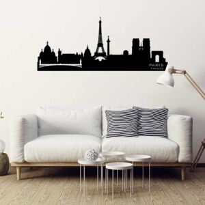 Falmatrica GLIX - Paris panorama 100 x 40 cm Fekete