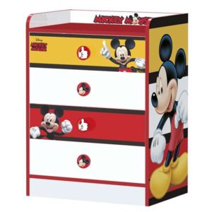 Disney Mickey egér mintás fiókos szekrény