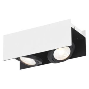 Eglo - LED Eglo - Mennyezeti fényerőszabályozós .2x5,4W fehér/fekete Vidago