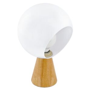 EGLO asztali lámpa E27 60W barna/fehér Mamblas