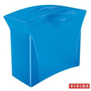 Függőmappa tároló, műanyag, 5 db függőmappával, mobil, ESSELTE Europost, Vivida kék (E623983)