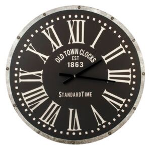 Old Town Clocks nagyméretű falióra - fekete - 60 cm