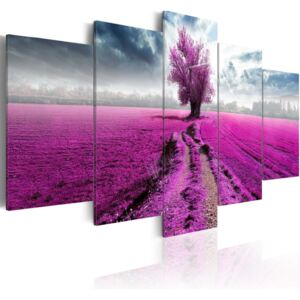 Vászonkép Bimago - Purple Land 100x50 cm