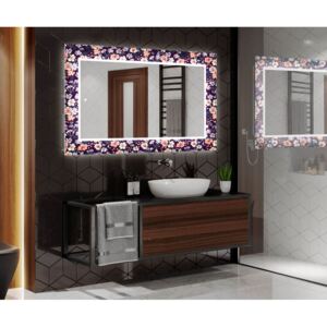 Megvilágított Dekoratív Tükör A Fürdőszobához - Elegant Flowers